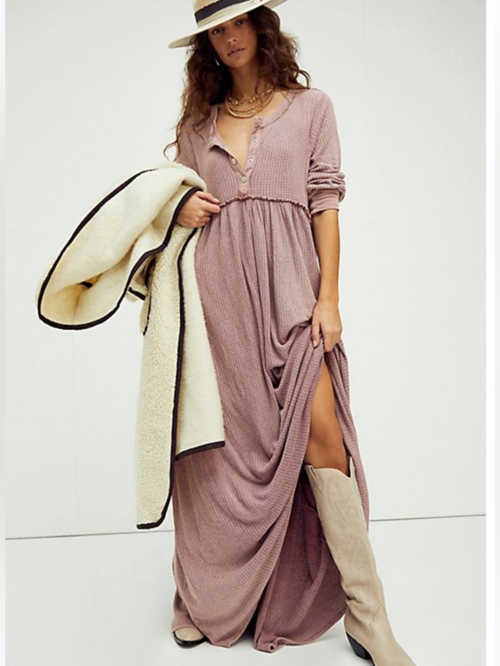 Free People Marissa Henley Maxi Dress